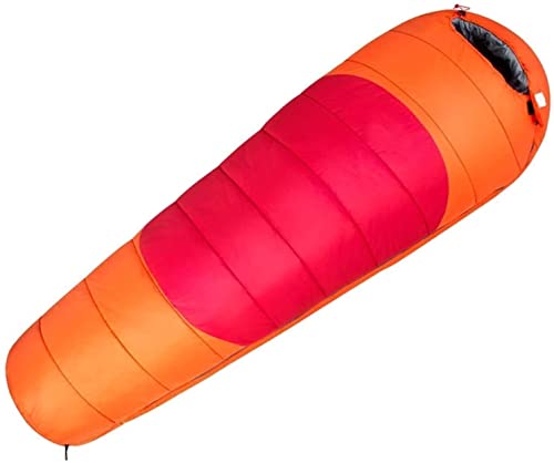 Sac de couchage momie thermique chaud et froid ultra compact grâce à son sac de compression