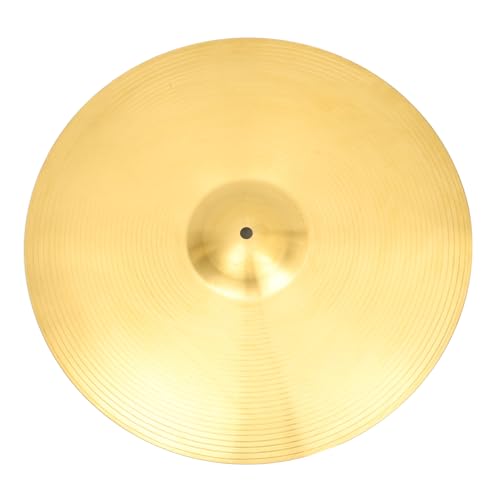 TOGEVAL Drum Set Cymbals 18 Jazz Practice Crash Cymbal Alloy Yellow Brass Music Instrument