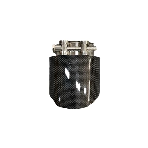 Tuyau d'échappement carbone résout canule rouillée entrée 48 mm auto
