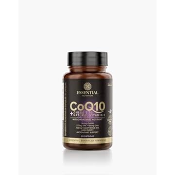 CoQ10 + Ômega 3TG + Vitamina e (60 caps) - Essential Nutrition, Essential Nutrition