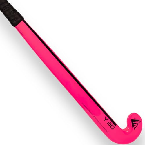 Image of A L F A Y30 Limited Edition Kevlar and Glass Fibre Composite Hockey Stick with Stick Bag (Pink, 37 Inches)