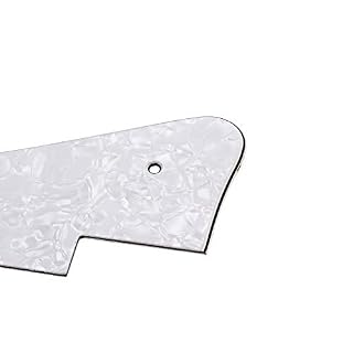 Alnicov Plaque arrière pour médiator de guitare avec perle blanche 3 couches pour guitare Gibson Les Paul Pickguard - Les Beatles, Paul McCartney, John Lennon, RIngo Starr, George Harrison Alnicov Plaque arrière pour médiator de guitare avec perle blanche 3 couches pour guitare Gibson Les Paul Pickguard – Image 6