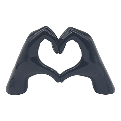 Image of Lesser & Pavey Love Hands Black Home Decor Figurines & Ornaments For Home & Office | Decorative Accessories Statues For Indoor & Outdoor | Lovely Gifts for Women & Men