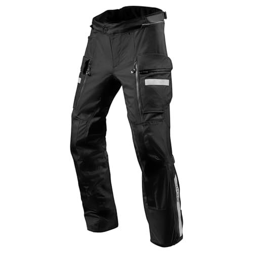 REV'IT! Men's Sand 4 H2O Adventure Touring Motorcycle Pants (Black - 2X-Large)
