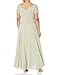 J Kara Women's Cap V-Neck Beaded Dress