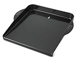 Weber Deluxe Plancha de Hierro Fundido para Q300, 3000 y barbacoas de Gas/Calor Uniforme, Ideal para Verduras, mariscos y Platos a la Plancha, Negro (6466)