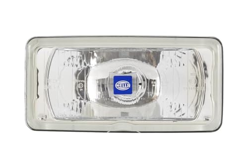 HELLA 1FD 005 700-471 Halogen-Fernscheinwerfer - Comet 550 - 12V - rechteckig - Referenzzahl: 17.5 - geschraubt - gemusterte Streuscheibe - Lichtscheibenfarbe: glasklar - rechts/links