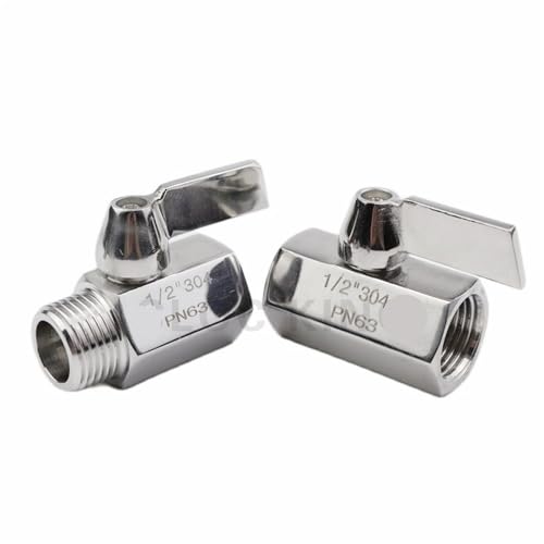 Válvula de bola mini de acero SS304 premium con rosca 1/8 resistente a ácidos 7