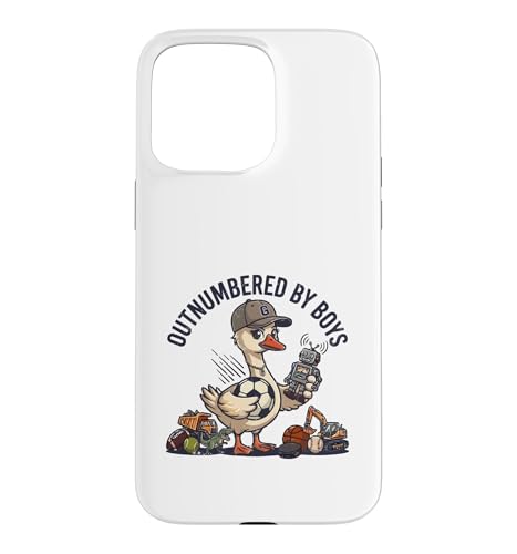 Outnumbered By Boys Mom Of Boys Soccer Mom Football Goose �X�}�z�P�[�X iPhone 15 Pro Max �p