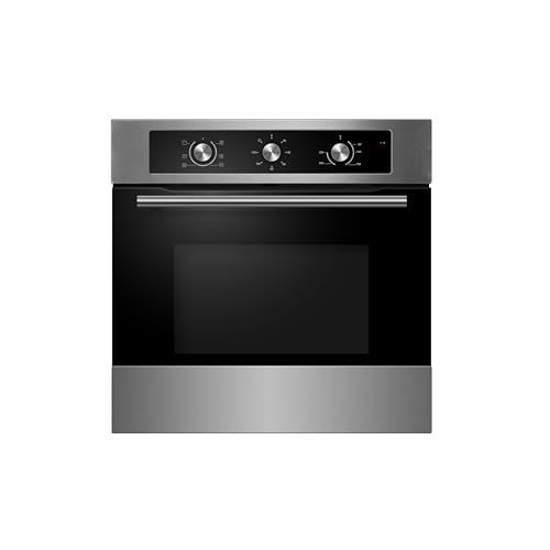 Cookology COF600SS Built-in Electric Single Fan Oven in Stainless Steel - 65 Litre Capacity - Easy Programmable Timer - Minute Minder