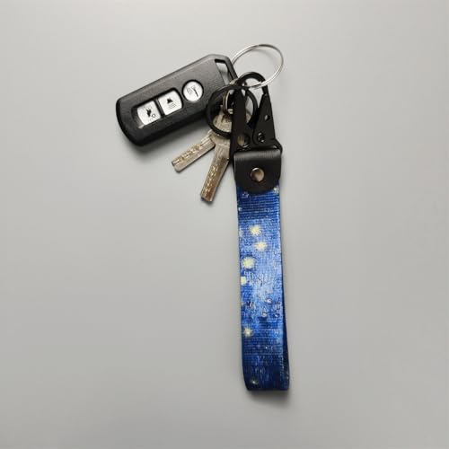 Image of 2Pcs Motorcycle Keychain Motorcycle Key Tag JDM Jet Tag Keychain Heavy Duty Wrist Lanyard Keychain for Car,Motorcycle