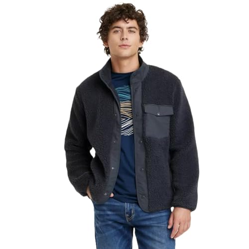 Goodfellow & Co Men's High Pile Fleece Faux Fur Jacket -