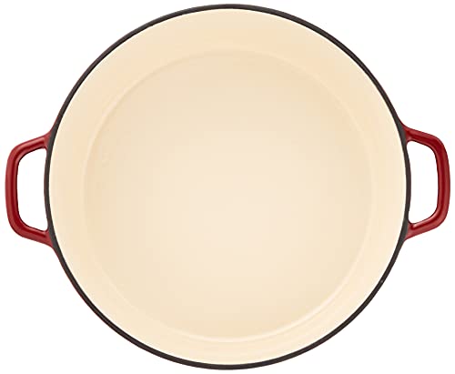 Image of Cuisinart CI670-30CR Chef's Classic Enameled Cast Iron 7-Quart Round Covered Casserole, Cardinal Red