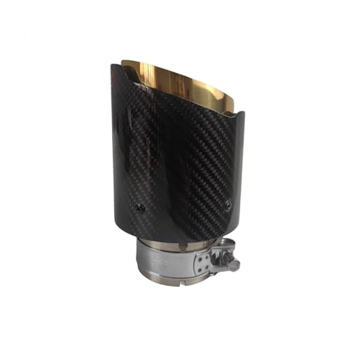 Embout échappement 63mm IN 101mm OUT en acier inoxydable universel pour voiture