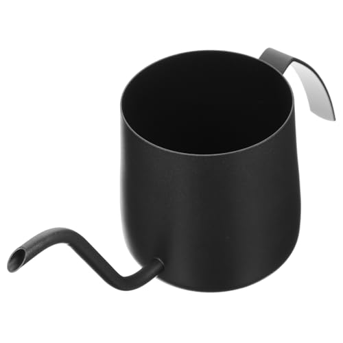 FUNNETOYU Cafetera de Acero Inoxidable Vertido Manual con Pico Capacidad Mango Cómodo Antigoteo Medidor para Preparación Precisa de Café y Té