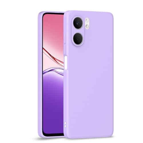 Image of Outlouders Back Cover for Oppo A5x | Camera Protection | Durable Soft Matte Silicone Bumper Case (Purple)