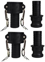 Connettore Tubo Giardino Com-four&reg; Set Di 3 Raccordi Per Tubi Da Giardino - Blocco Acqua Attacchi Rapidi Acqua