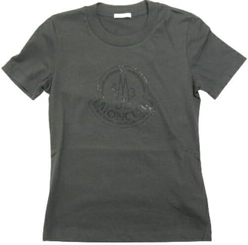 モンクレール] MAGLIA ラインストーン付きTシャツ クルーネック