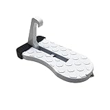 Klappbarer Auto Türpedal, Auto Türstufe Trittbretter mit U Haken Verriegelung, Fußrasten Fahrzeug mit Sicherheitshammer, Autotürstufe zum Autodach für SUV/RV Jeeps Und Wohnmobilen (Weiß)