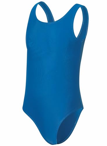 Image of One Piece Swimsuit for Girls 6-16 Years with Removable Chest Pad Quick Dry & Stretchy for Swim Team Beach