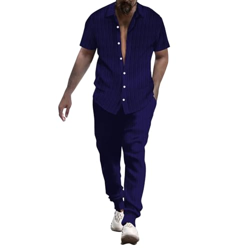 Costume de sapin fin d'été avec chemise à revers coupe ajustée bleu marine ensemble homme S