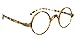 Vintage Round Reading Glasses Professor Readers (Transparent Tortoiseï¼‰