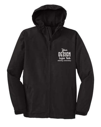 INK STITCH Men J327 Custom Embroidery Add Logo Texts Hooded Charger All Jackets2