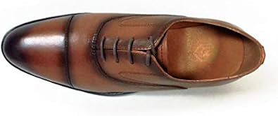 Amazon | [PARASHOE] 本革 内羽根ストレートチップ（キャップトゥ