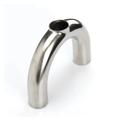 Codo 180 grados soldado con tubo de 19 mm en forma U acero inoxidable 304 para fluidos 2