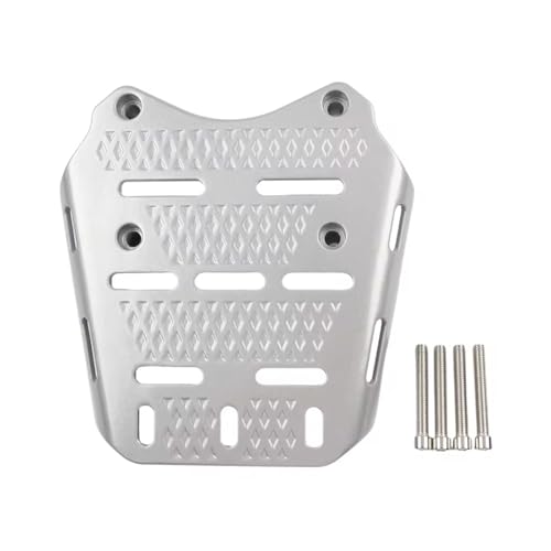 Étagère arrière PCX 125 pour transporter vos bagages de voyage en scooter gris alu