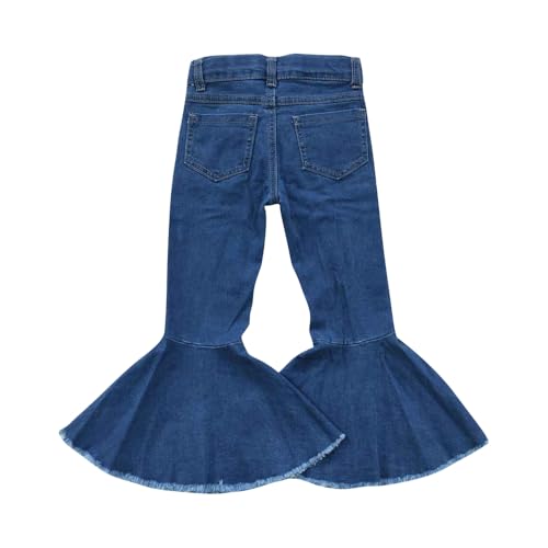 Todder Western Ripped Jeans Girl Jeans Ruffle Bell Bottom2