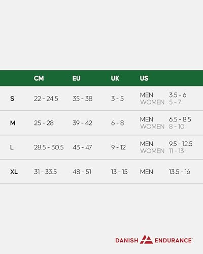 DANISH ENDURANCE Calcetines Esquí Lana Merino, Calcetines Térmicos de Invierno, Acolchado Ligero y Ajuste Anatómico Azul/Rojo 43-47 - imagen 6