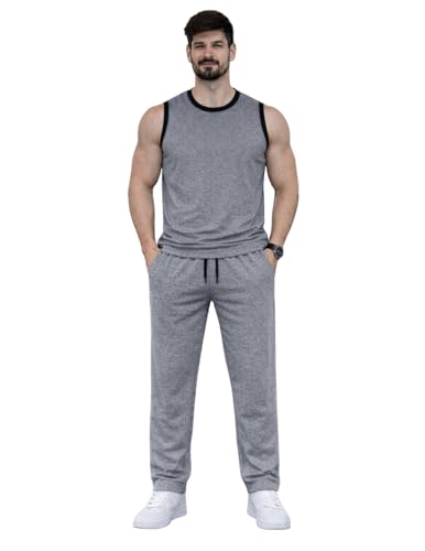 Image of Mack Jonney Men's Polyester Lycra Tracksuit | Lightweight Sports & Gym Wear | Comfortable Running & Training Track Suit for Men-MJ-181