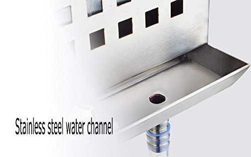 Fsyd Stainless Steel 27 Pegs Lab Glassware Drying Rack, 304 Stainless Steel Board, Wall-Mount Laboratory Drying Draining Racks, Detachable Pegs For Laboratory Utensils (Black) #TOP2