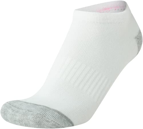 Image of Nautica Womens No Show Socks Moisture Wicking Athletic Low Cut Socks 6 Pack | Moisture Wicking Dri-Motion Fabric, Cushioned Key Areas, Banded Arch Support, No Show Low Cut, Shoe Size 4-10
