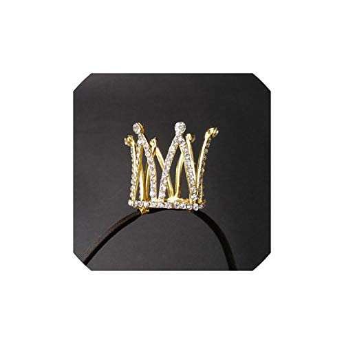 Crown Designs Wedding Tiara Diamante Crystal Rhinestone Hair Combs Headband Headpiece Bridal Jewelry Accessories,Model4 gold