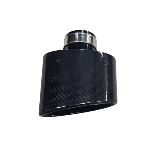 Embout silencieux 1pièce carbone argent pour rassemblements auto sport