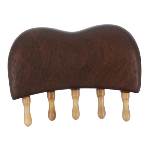 PACKOVE Peine de Viaje de Madera con Dientes para Masaje de Cabelludo Cuidado Cómodo para Evitar Rotura y Mejorar Circulación