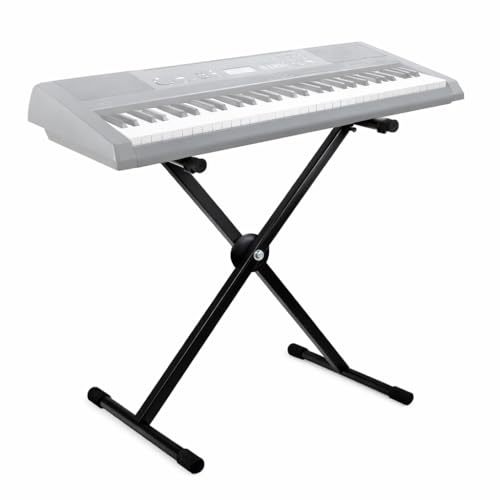 Image of DOLPHIN Heavy-Duty Single-X Adjustable Piano & Keyboard Stand with Secure Locking Mechanism, Sturdy Metal Construction for Home, Studio & Stage Use (Model DP10)