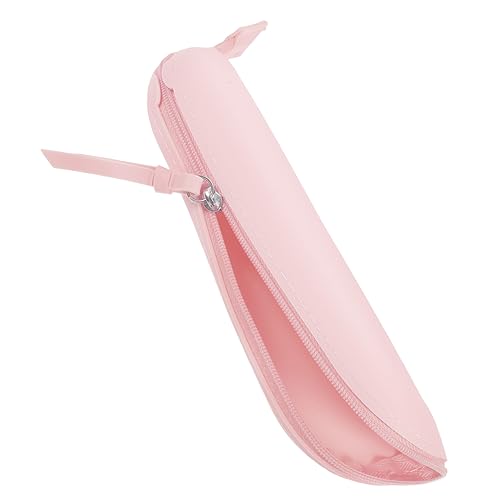 NIYANGLE Custodia Portapennelli Trucco Da Viaggio in Silicone Morbido Organizer Compatto Con Zip Astuccio Salvaspazio Per Pennelli Fondotinta e Occhi Regalo Donna Elegante