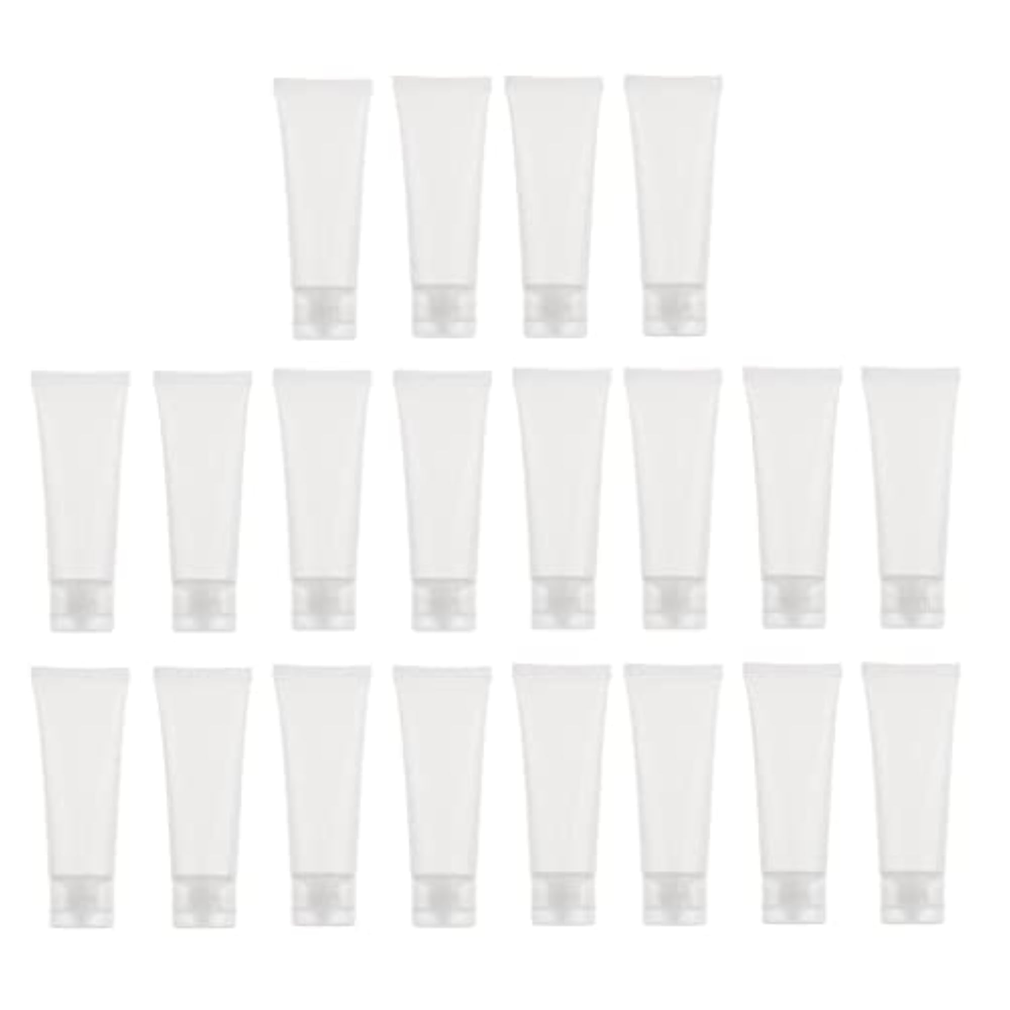 80x Mini 50ml Empty Cosmetic Soft Tubes Flip Cap