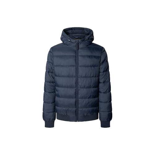 Pepe Jeans Puffer Hood Jacket Veste, Bleu (Dulwich Blue), XL Homme
