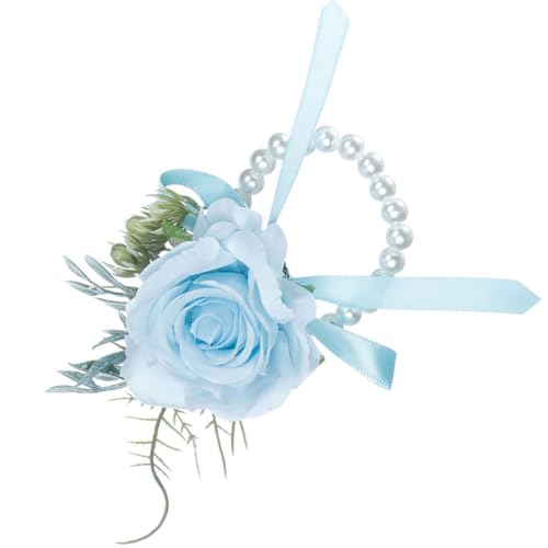 [linkable] Elegant Floral Pearl Wristband Wrist Decor Bridesmaids Wrist Floral Ornament