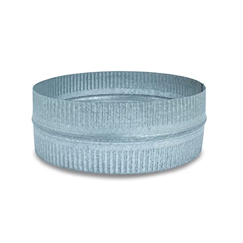 Manguito de unión corrugado en acero galvanizado para estufas y chimeneas de leña | Serie lisa - Serie flexible - Diámetro 110 mm Cover