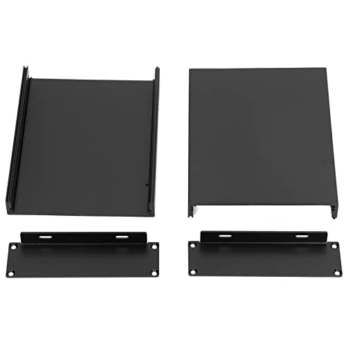 Aluminium Gehäuse Elektronik, Metallgehäuse Leergehäuse - Schwarz, 4,72 x 4,33 x 2,28 cm (LWH)