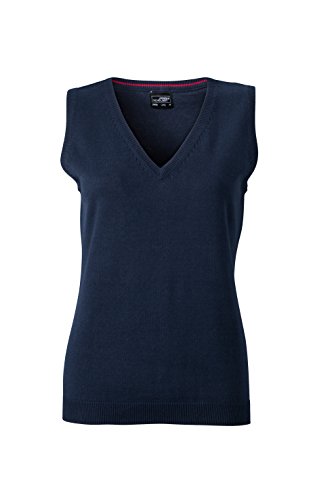 James & Nicholson Damen V-Neck Pullunder, Blau (Navy), 40 (Herstellergröße: XL) Cover