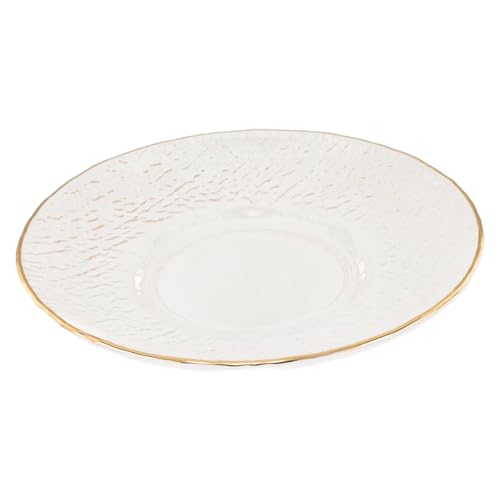 MAGICLULU Posavasos De Vidrio para Té Accesorio Decorativo Platillo Compacto Diseño Minimalista