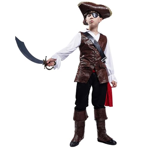 SEA HARE Trajes de Disfraces de Pirata de Lujo Para Niños (14 16 años)