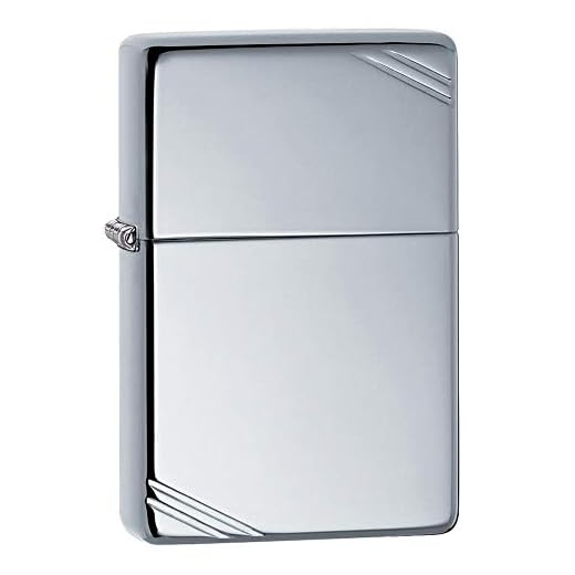 ZIPPO(ジッポー) ライター 無地 フラットトップ 260 クロームポリッシュ 正規輸入品
