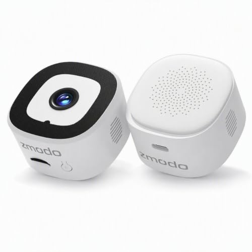 Zmodo 2.5K QHD Inside-Out Security Camera, Pet/Baby Care/Any Glass Surface